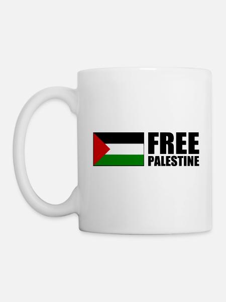 Free palestine - Tasse - Weiß
