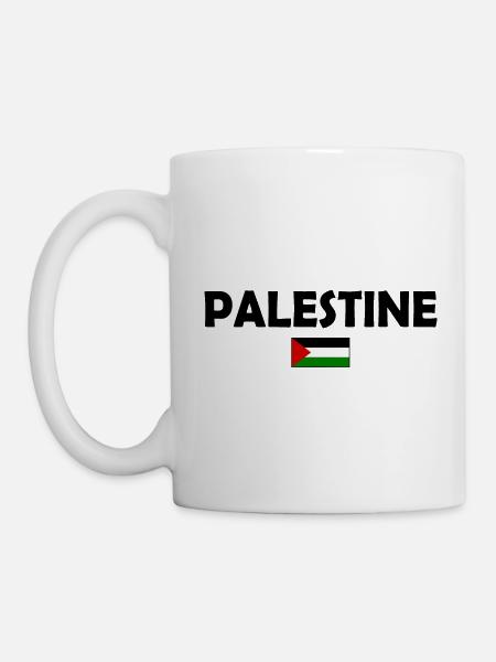 Free Palestine - Tasse - Weiß