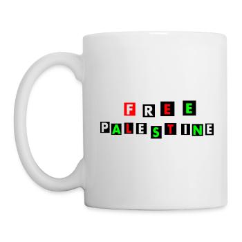 Free palestine - Mug blanc - blanc - Gauche