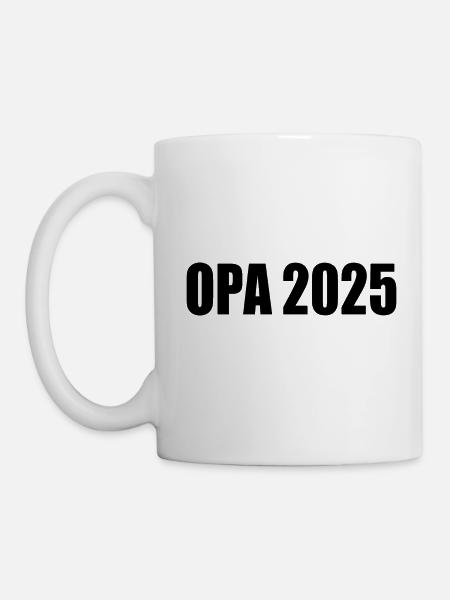 Opa 2025 - Tasse - Weiß