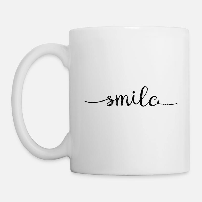 SMILE - Tasse - Weiß