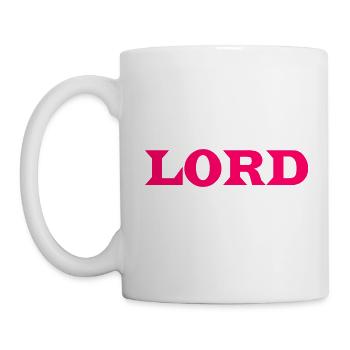 Lord motif to personalize - Mug - white - Left