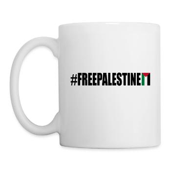 Free palestine - Tasse - Weiß - Links