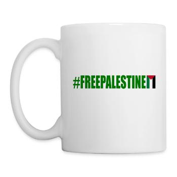 Free palestine - Mug - white - Left
