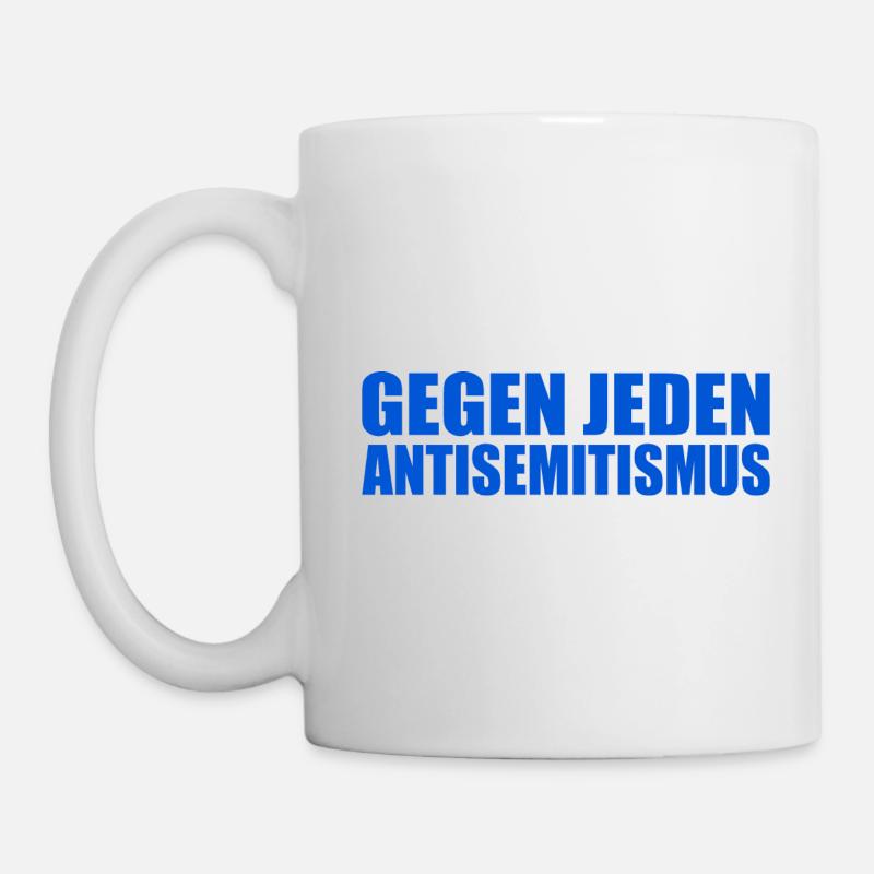 Gegen jeden antisemitismus - Tasse - Weiß