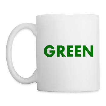 Green - Tasse - Weiß - Links