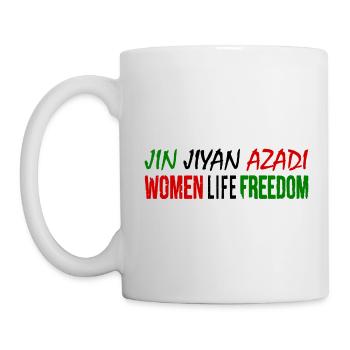 Women life freedom jin jiyan azadi - Mug blanc - blanc - Gauche