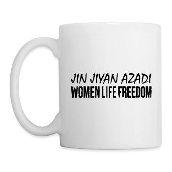 jin jiyan azadi women life freedom iran - Tasse - Weiß - Links