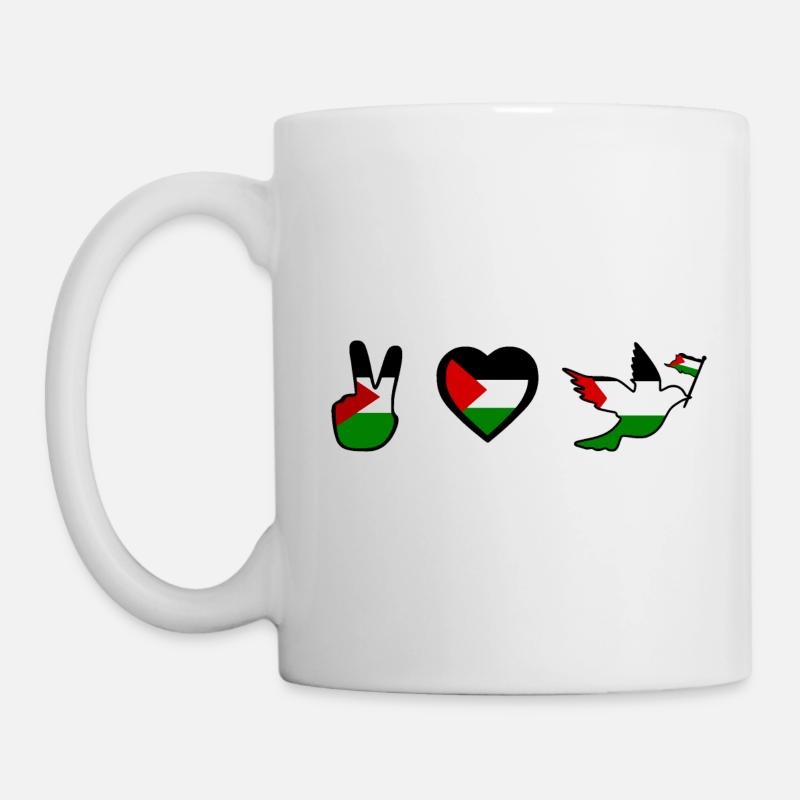 Free palestine - Mug blanc - blanc