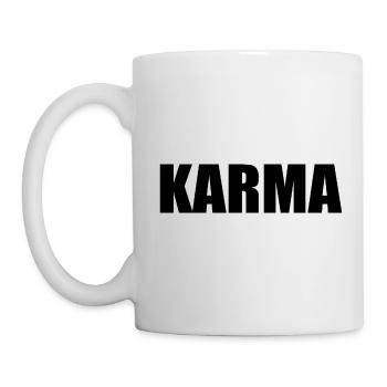Karma - Tasse - Weiß - Links