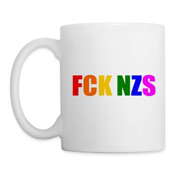 Fck nzs - Tasse - Weiß - Links