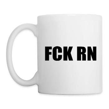 Fck rn - Mug blanc - blanc - Gauche