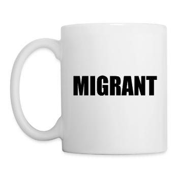Migrant - Mug blanc - blanc - Gauche