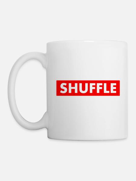 shuffle - Tasse - Weiß