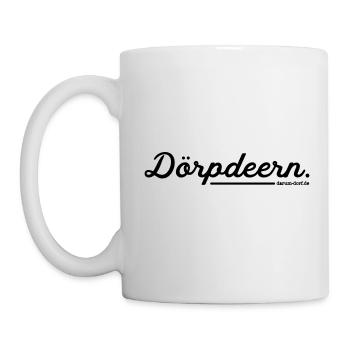 Dörpdeern / Dorfkind / Dialekt / Plattdeutsch - Tasse - Weiß - Links
