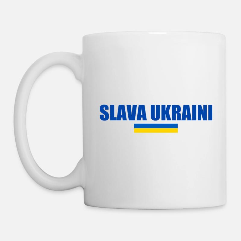 Slava ukraini - Mug blanc - blanc