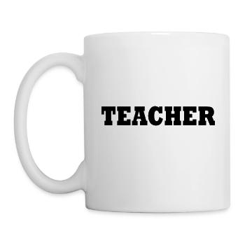 Teacher - Tasse - Weiß - Links
