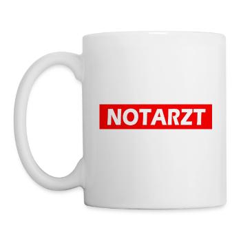 Notarzt - Tasse - Weiß - Links