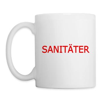 sanitäter - Tasse - Weiß - Links