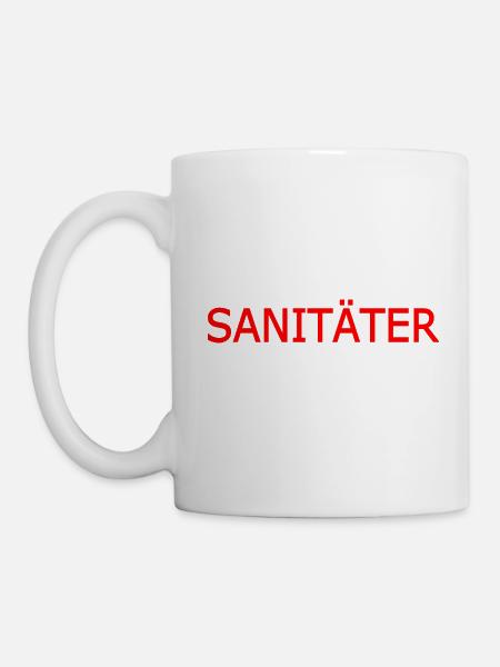 sanitäter - Tasse - Weiß