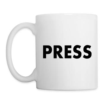 Press - Mug blanc - blanc - Gauche