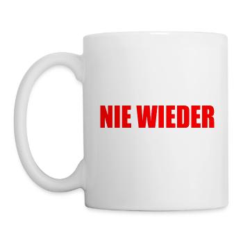 Nie wieder - Tasse - Weiß - Links