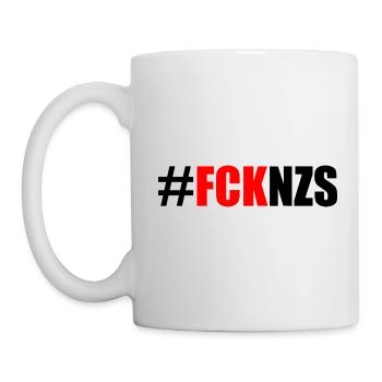 Fck nzs - Tasse - Weiß - Links