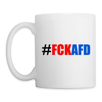 Fck afd - Tasse - Weiß - Links