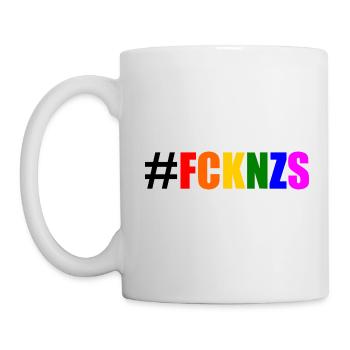 Fck nzs - Tasse - Weiß - Links