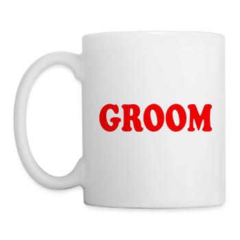 Groom - Tasse - Weiß - Links