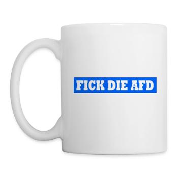 Fick die afd - Tasse - Weiß - Links