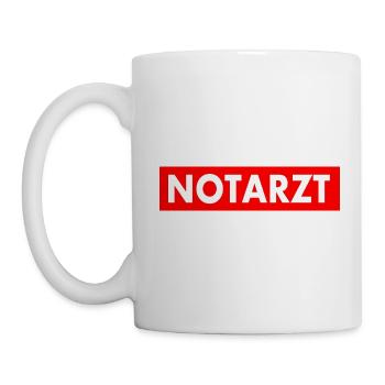 Notarzt - Tasse - Weiß - Links