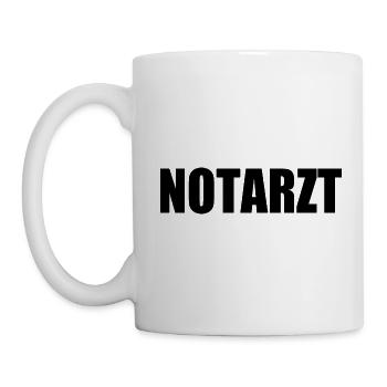 Notarzt - Tasse - Weiß - Links