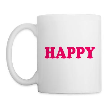 Happy - Mug blanc - blanc - Gauche