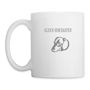 Alle Hunde Dackel - Tasse - Weiß - Links