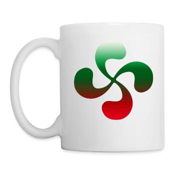 Croix Basque design 101 - Mug blanc - blanc - Gauche
