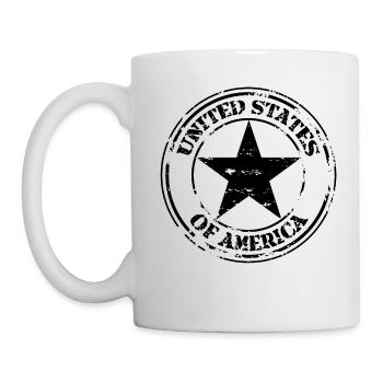 United States black - Mug blanc - blanc - Gauche