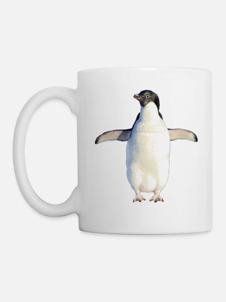 doux pingouin - Mug blanc - blanc