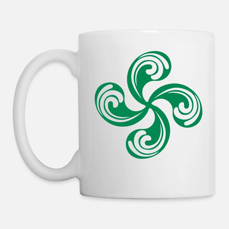 Croix Basque design 1 - Mug blanc - blanc