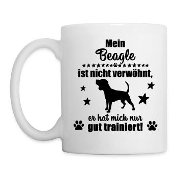 Beagle - witziges Statement! - Tasse - Weiß - Links