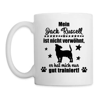 Jack Russell - witziges Statement! - Tasse - Weiß - Links