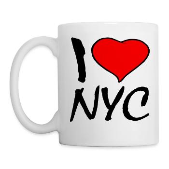 NEW YORK - Mug blanc - blanc - Gauche