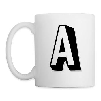 Buchstabe A - Alphabet A. - Tasse - Weiß - Links