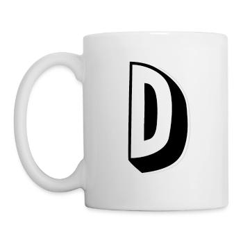 Letter D - Alphabet D - Mug - white - Left