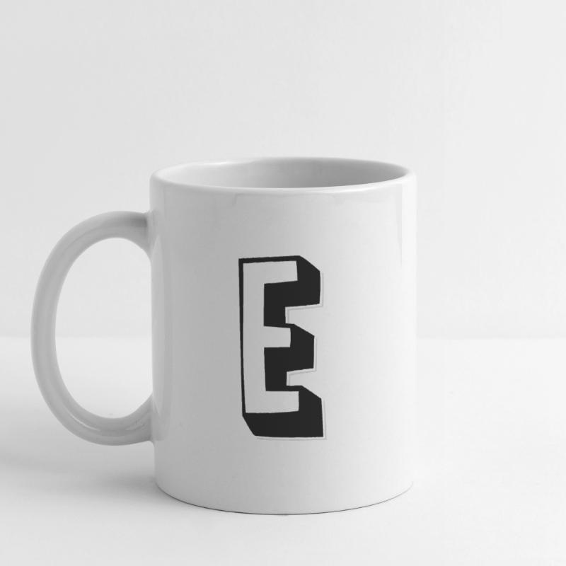 Letter E - Alphabet E Mug