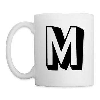 Letter M – Alphabet M - Mug - white - Left