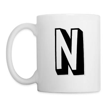 Buchstabe N - Alphabet N. - Tasse - Weiß - Links