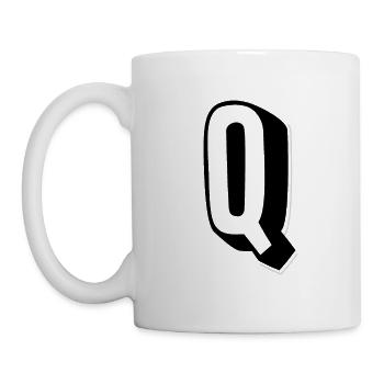 Letter Q – Alphabet Q - Mug - white - Left