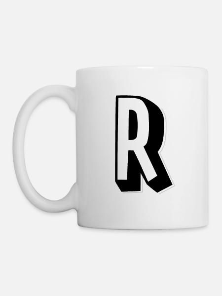 Letter R – Alphabet R - Mug - white
