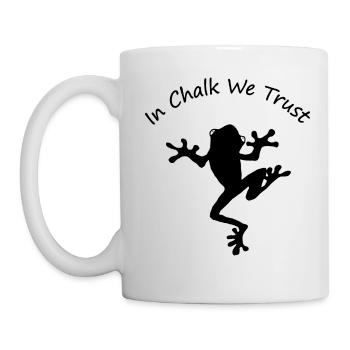 Bouldering Escalade Boulder Frog In Chalk We Trust - Mug blanc - blanc - Gauche